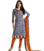 Multi Embroidered Dress Material