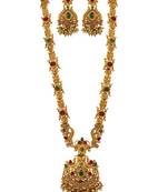 Fascinationg Gold Plated Laxmi Har For Women & Girl