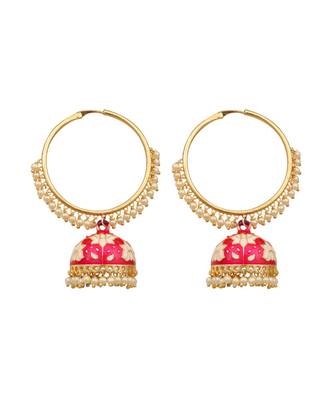 Marvelous White Pearl Jumkhi Earrings  For Women 1
