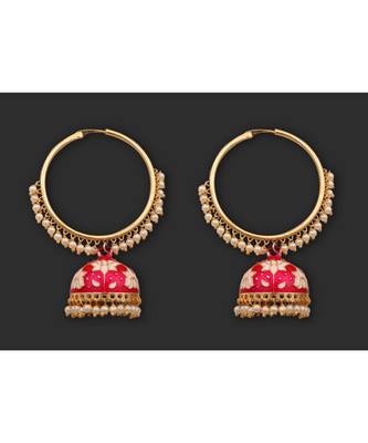 Marvelous White Pearl Jumkhi Earrings  For Women 3