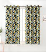 A Multicolor Printed  Polyester Window Curtain