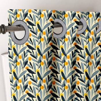 A Multicolor Printed  Polyester Window Curtain 2