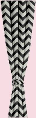 A Black & white Printed  Polyester Window Curtain 3