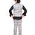 Black woven blended cotton boys-suit