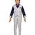 Blue woven blended cotton boys-suit