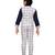 Blue woven blended cotton boys-suit