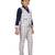 Blue woven blended cotton boys-suit