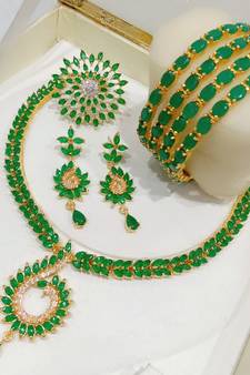 green necklaces