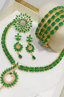 green necklaces