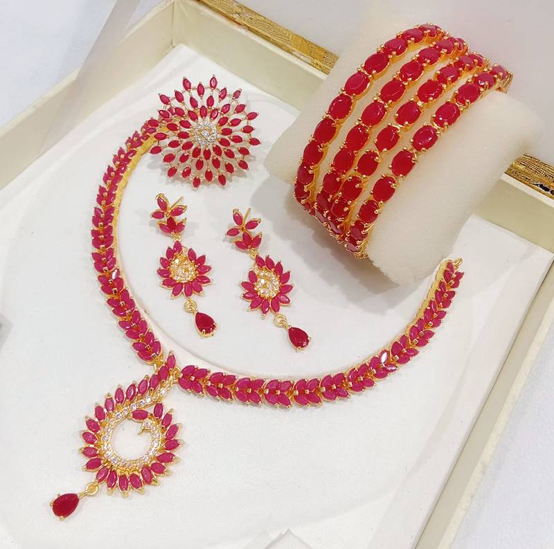 Red bangles-and-bracelets