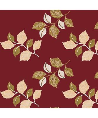 A Maroon Printed  Polyester Window Curtain 2