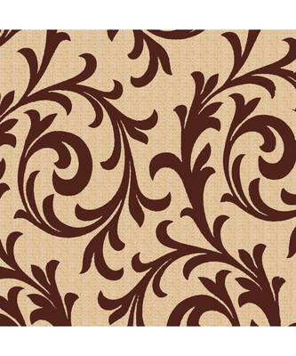 A Brown Printed  Polyester Window Curtain 2