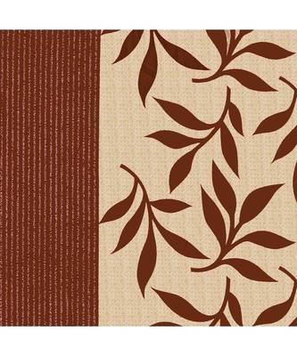 A Brown Printed  Polyester Window Curtain 2