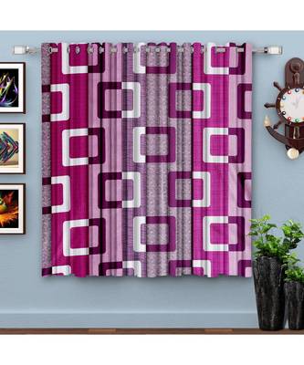 A Orchid Printed  Polyester Window Curtain 1