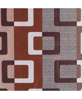 A Brown(Coffee)Printed  Polyester Window Curtain 2