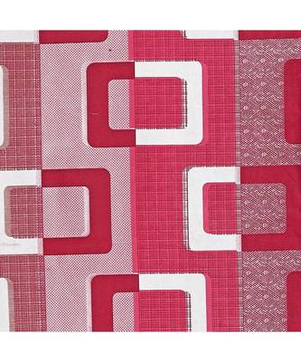 A Pink Printed  Polyester Window Curtain 2