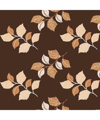A Brown Printed  Polyester Window Curtain 2