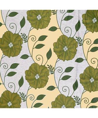 A Mehendi Printed  Polyester Window Curtain 2