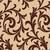 A Brown Printed  Polyester Window Curtain
