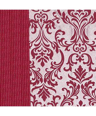 A Blood Red Printed  Polyester Window Curtain 2