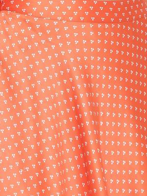Orange Dull Satin Printed Lehenga Choli 6
