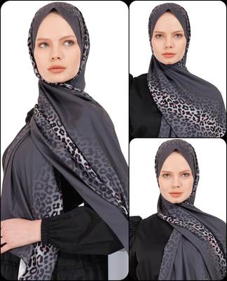 JSDC Animal Printed Women Georgette Scarf Hijab For Daily Wear 2