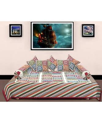 Rajasthani Print Cotton Diwan Set 1