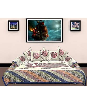 Rajasthani Print Cotton Diwan Set 1