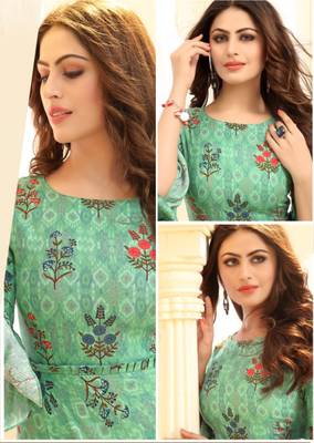 Rama Floral Print Flare Rayon Kurtis & Gown 2