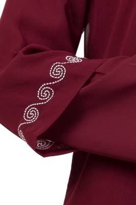 MRC-9086 Front double layered abaya with Hijab 4
