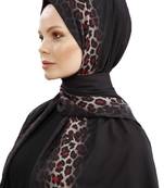 JSDC Women Red Color Animal Printed Scarf Hijab Dupatta