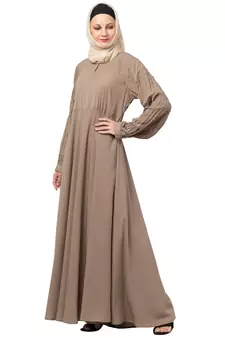 MRC Women A-Line Pint-ex Abaya with Hijab