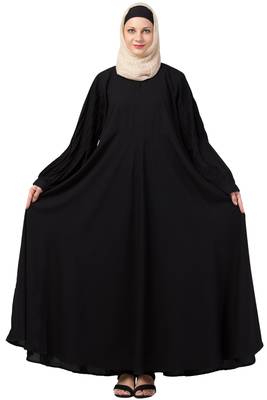 MRC Women A-Line Pint-ex Abaya with Hijab 1