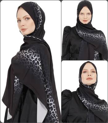 JSDC Daily Wear Printed Bubble Georgette Scarf Hijab For Women  2