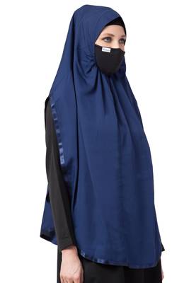 3 Pcs Set : Hijab, Under Hijab Cap & Mask 2