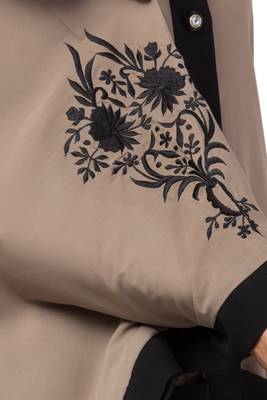 MRC Women Front Open Kaftan Double Pocket Abaya With Hijab 3