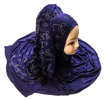 JSDC Women Stone Work Hosiery Scarf Hijab Dupatta For Daily Wear 2
