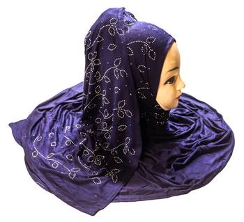 JSDC Women Stone Work Hosiery Scarf Hijab Dupatta For Daily Wear 4