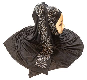 JSDC Women Hosiery 4 Way Stretchable Cotton Scarf Hijab 1
