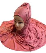 JSDC Diamond Stone Work Women Hosiery Cotton Islamic Scarf Hijab