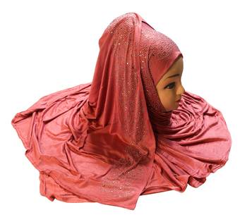 JSDC Diamond Stone Work Women Hosiery Cotton Islamic Scarf Hijab 5