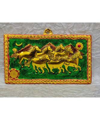 Seven Running Horses Plate Wall Hanging For Good Luck In Office Home Study Room Feng Shui Gift Item 2