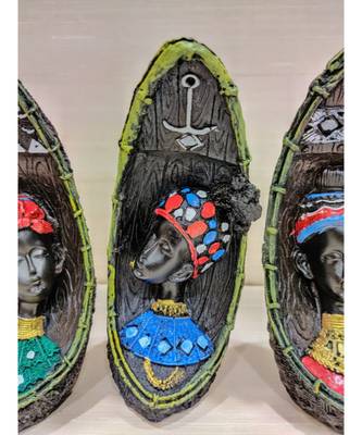 African Tribal Handmade Showpiece For Home decor Office Wall Shelf Living Room Decorative Handicraft Figurine 3