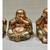 Polyresin Feng Shui Three Laughing Buddhas Idol Home decor Showpiece For Good Luck Fortune Decorative