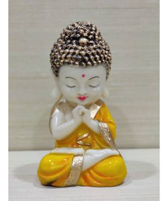 Buddha Monk Statue Figurines Showpiece for Wall Shelf Table Desktop Living Room Decoration 1