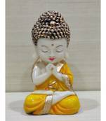 Buddha Monk Statue Figurines Showpiece for Wall Shelf Table Desktop Living Room Decoration