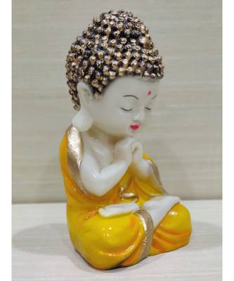 Buddha Monk Statue Figurines Showpiece for Wall Shelf Table Desktop Living Room Decoration 2