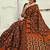 Orange Cotton Silk Party Wear Sarees