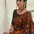 Orange Cotton Silk Party Wear Sarees