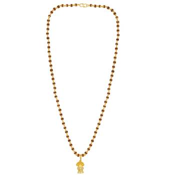 Lord Shiva Designer Pendant For Unisex Gold Plated Pendant With Rudraksha Chain  4